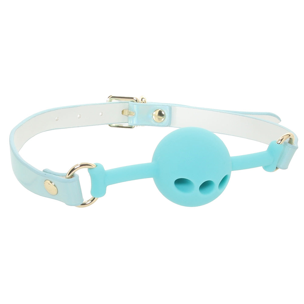 Ouch! Paris Collection Silicone Ball Gag in Blue