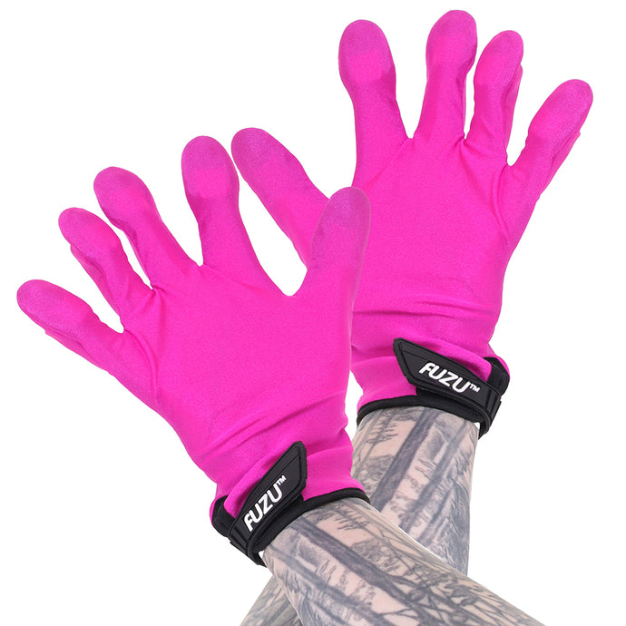 Fuzu Vibrating Small Massage Gloves in Pink