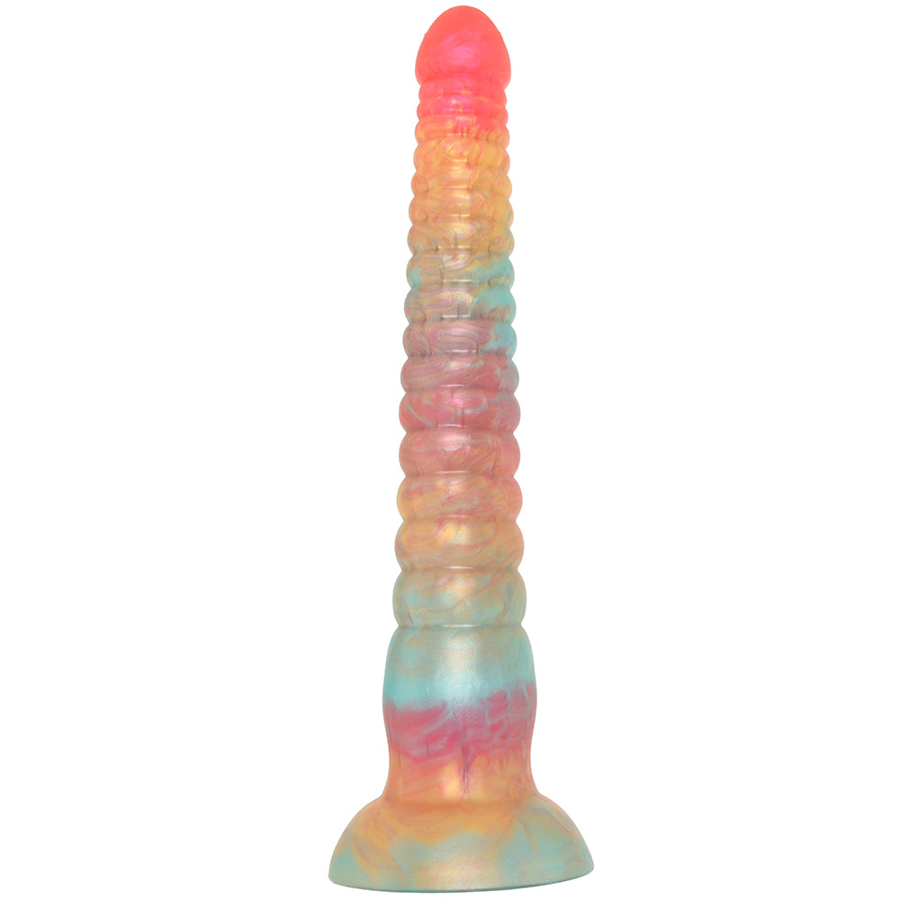 Colours Stacked 9 Inch Dildo in Red/Gold