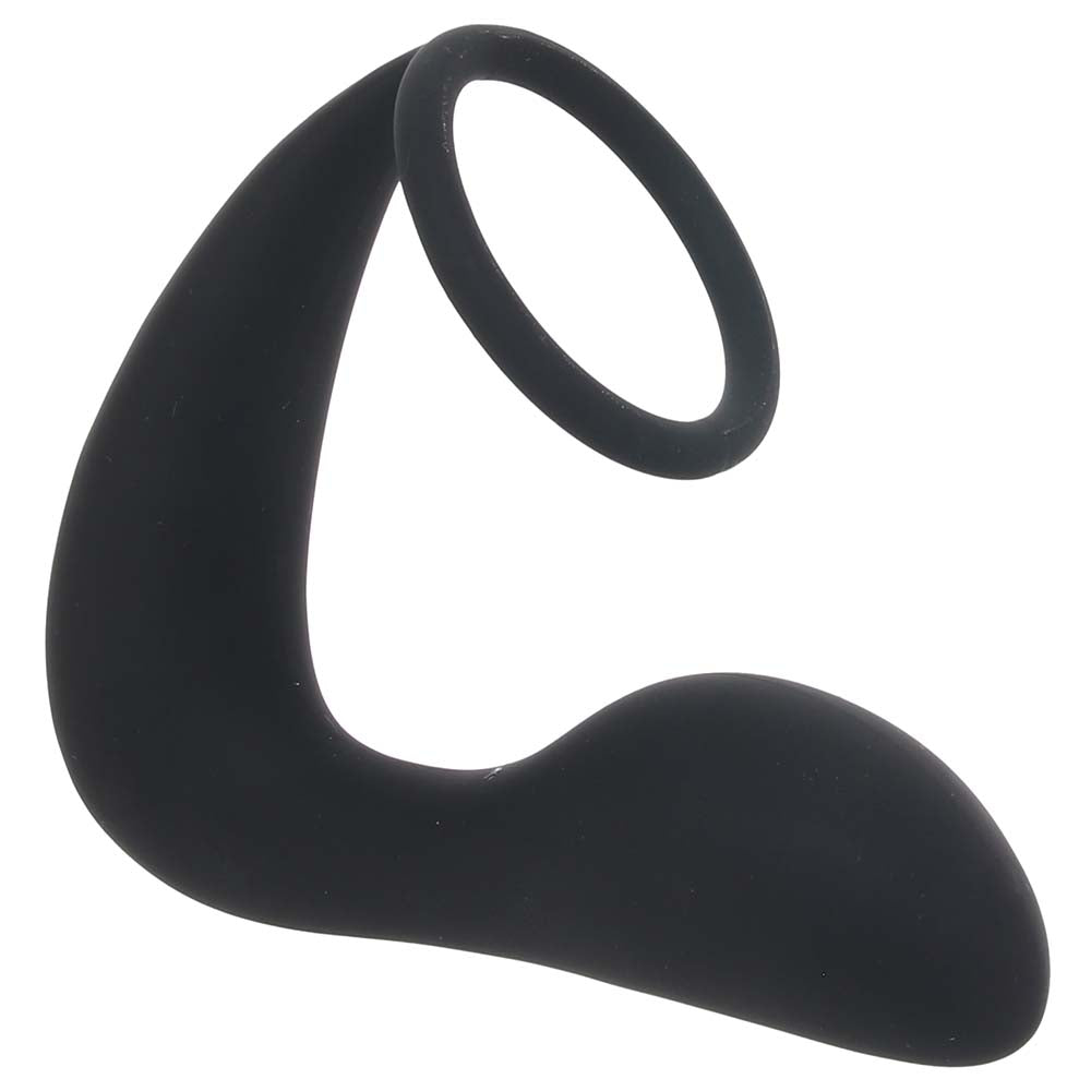 Black Thumb Cock Ring & Prostate Massager