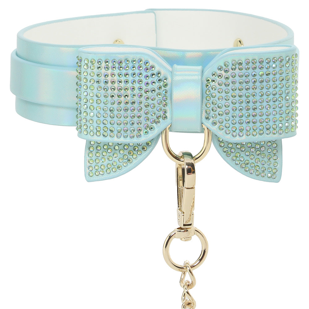 Ouch! Paris Collection Collar & Leash in Blue