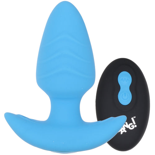 Bang! Rotating & Vibrating Butt Plug in Blue