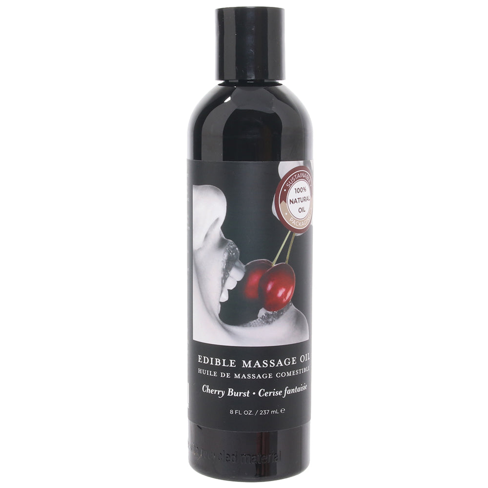 Edible Massage Oil 8oz/236ml in Cherry